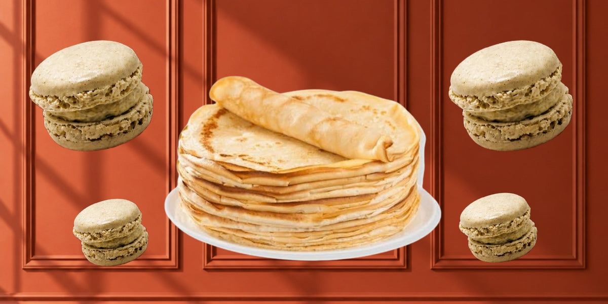 La Bretonne — Breton crêpes with vanilla macarons