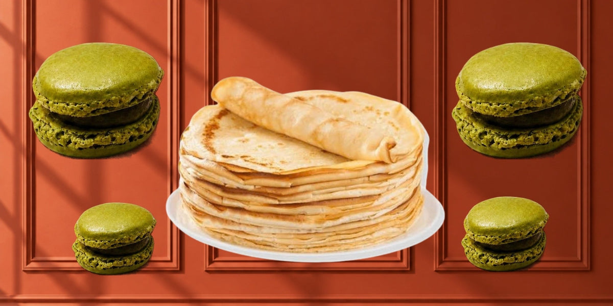 La Siam — Breton crêpes with pistachio macarons